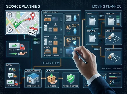 Planning a moving service and inventory